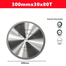 1pcs TCT 목공 톱 블레이드 기존 치아 모양 110/115/136/160/165/185/210/250/305mm 절단 도구, 01 CHINA, 48 300mmx30mmx80T