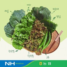 만인산농협 당일채취 당일발송하여 더 신선한 삼겹살용 모듬쌈 400g, 1개