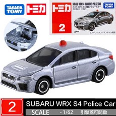 【車城】TOMICA 多美小汽車 NO.2 SUBARU WRX S4 IMPREZA 警車, 1個