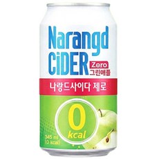 동아오츠카 나랑드 사이다 제로 그린애플 뚱캔, 345ml, 1개