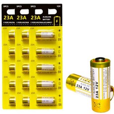 초인종 및 리모컨 유닛용 23A 12V 배터리 A23 배터리 - 오래 지속되는 12V 배터리 15팩