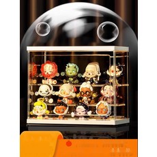 [장식과 수납을 한번에] 피규어장식장 계단형 선반 미니어처 정리함, 29. 1층 소형 3개