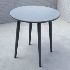 포리움 야장테이블 야외가구 야장테이블세트 야장, 1개, 진회색 단일 테이블 70cm 탄소강 원형