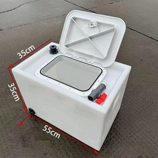 횟집 활어통 수산물 물고기 원형캡 물탱크 수조 운반 대용량 이송 활어차, 두꺼워진 60L 고급 데크 커버