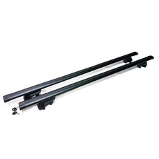 瘋馬車鋪 現貨板橋 露營載貨好幫手 二代改良130公分通用型鋁合金橫桿 車頂架(服貼式直桿適用) 承載160公斤, 黑色, 1套