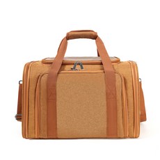 寵物外出揹包 可摺疊大容量 航空箱 貓包 狗狗便攜 透氣 寵物出行包 旅行雙肩 貓籠 寵物揹包 四季通用, 美拉德棕【防潑水+可摺疊+加厚絨, 1個