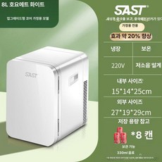 백신 냉장고 약품 실험실 저장고 병원 보관함 약국 인슐린 화장품 업소용 휴대용, 8L 브라이트문화이트 1 단 코어 소형 냉장고, 기본 색상