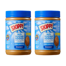 스키피 땅콩버터 노슈거에디드 청크, 2개, 454g