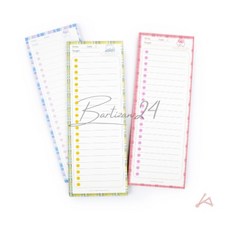 체크리스트 메모지 할일체크리스트 체크리스트노트 편리한메모지 해외여행체크리스트 체크리스트수첩 체크리스트북, 파랑