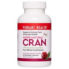 Vibrant Health Super Naturals 蔓越莓蔬菜膠囊, 60顆, 1罐