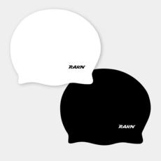 라쿤 실리콘 수모 롱헤어 편한 수영모 RSC-02, 1개, 화이트