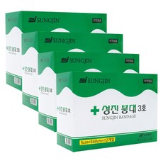 성진 거즈 붕대 3호 2인치 5cm*540cmX12개입 x 4박스, 12개입