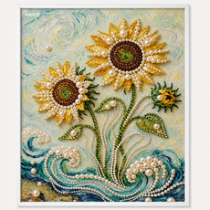 [하루마켓] DIY 보석 진주 드릴 페인팅 키트 홈데코 인테리어 장식 세트, 30*40cm, ZZH008, 1개