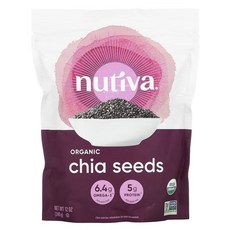 Nutiva 유기농 치아씨 340g(12oz) 1팩, 1개