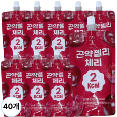 데이앤 2kcal 체리 곤약젤리 150g 총40팩, 40개