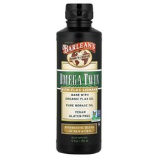 발린스 Barleans (발린스) 리그난 오메가 트윈 보충제 12 fl oz (350 ml), 1개