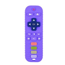 JWJJ 寶寶矽膠遙控器造型磨牙棒, 三代遙控器牙膠 - 紫色, 1個, 磨牙棒