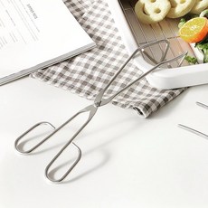 韓國 kingSEOJIN 不鏽鋼萬用食物夾 料理夾 烤肉夾 分菜夾 沙拉夾 麵包夾, 1個, 不鏽鋼