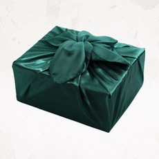 [글라라세상] 선물포장용 공단보자기 특대(124x124cm), 진초록색, 1장