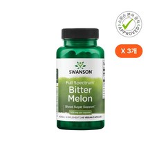 Swanson 풀 스펙트럼 비터 멜론 여주 추출 500mg Full Spectrum Bitter Melon, 3개, 60정