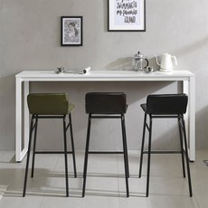 e스마트 스틸 홈바 사이드테이블 바테이블 1000 1200 1400 1600 1800, 화이트