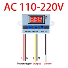 W3002 디지털 제어 온도 마이크로컴퓨터 조절기 스위치 새로운 12/24/220V, 01 AC 110-220V