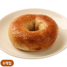 뉴욕 베이글 통밀 268kcal 저칼로리 무지방 다이어트 비건 냉동, 6개, 113g