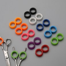 애견가위 미용가위 가위링 고무링 실리콘링 1세트, 1개, 검정