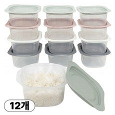 국산 전자레인지 냉동밥 보관용기, 300ml, 12개