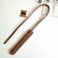 스페셜 창고 정리 피쉬골침 크로스 조절 가능 가죽 가방 끈 핸드메이드 액세서리 DIY, 밀크밤색 이중지 소가죽, 1개