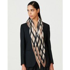 [백화점 정품] 닥스 ACC YD [PLEATS]브라운 체크 미디움 플리츠 스카프 DCSC2F517