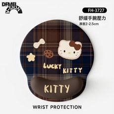 DFMEI 小貓咪肉墊性格鼠標墊創意3D立體護腕墊橡膠辦公鍵盤手託護手腕枕, 1個, 可愛貓-護腕鼠標墊250*220*2.0mm:如圖