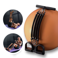 이지피지 홈트 멀티 튜빙밴드 세트 홈트레이닝 근력 코어 운동 헬스 고무 밴드, 1세트, 검정색