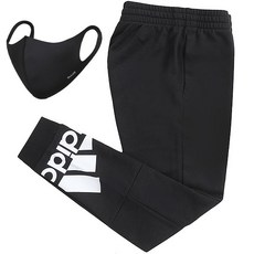 adidas 愛迪達 男款運動慢跑褲+時尚口罩