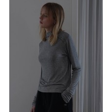 DEHEVE 드헤베 Half-Ne Button Long sleeve Gray 734142