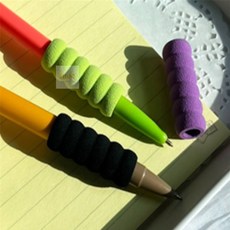 에이치앤엠샵 애벌레 펜그립 세트 파스텔펜그립, 8p 블랙