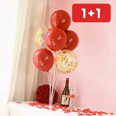 7구 풍선스탠드 헬륨 없이 생일 파티장식 거치대 돌잔치 홈파티 샤워 1+1, 1개, 상세페이지 참조