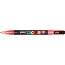 유니 포스카 3M 레드 글리터 마커 1 카운트, Red Glitter