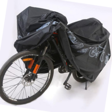 자전거 보호 보관 방수 비닐 커버 덮개 m11075 오토바이덮개, 블랙, 1개