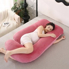 긴 베개 남녀 수면 전용 침대 사계절 베개 옆으로 자는 성인 대형 베개 쿠션, 롱두두 175x90x65cm 2.5kg, G형 벨벳 콩 빨강