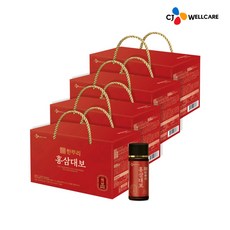 CJ웰케어 한뿌리 홍삼대보 10병 4박스, 100ml, 40개