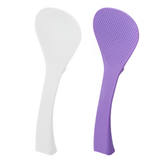 타파웨어 밥알이 붙지 않는 스탠딩 주걱, 2개, 퍼플&화이트