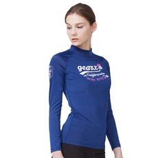 기어엑스 여자 래쉬가드 F10 네이비