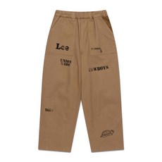 매장정품 리 LEE KIDS 크렉 로고 세미와이드핏 배기 팬츠 베이지 LK2403PT41BE 657586