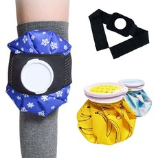 어디서나 편하게 휴대용 얼음주머니 고정 밴드 냉찜질팩 휴대용얼음주머니 여름용품, 얼음주머니 프리미엄 - 토끼블루, 얼음주머니 프리미엄 - 토끼블루