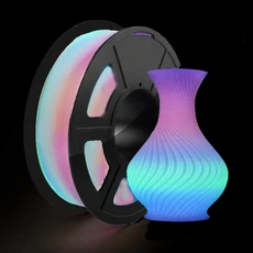 3D 프린터 필라멘트 번들 야광 멀티컬러 PLA 1.75mm - 그린 블루 퍼플 레인보우 4팩 250g, 02 glow rainbowA.