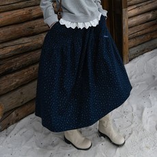 [피그먼트] 윈터플라워절개스커트 (KYSK2508123)