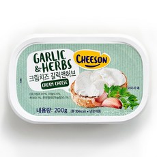 치즈온 갈릭앤허브 크림치즈, 3개, 200g