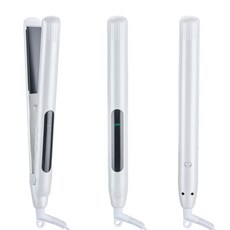 捲直兩用電夾板 V-2093 四檔溫控 10s急速加熱, 白色, 如圖所示