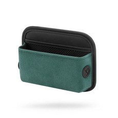 차량 수납 박스 차량용 수납함 포켓 시트 틈새 정리함, 다크그린 크로화이버 스웨이드, 1개